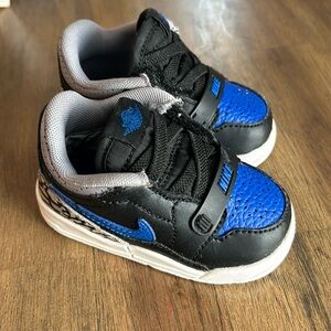 Blue and black Jordan